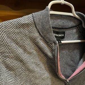 Bonobos quarter zip pullover sweater